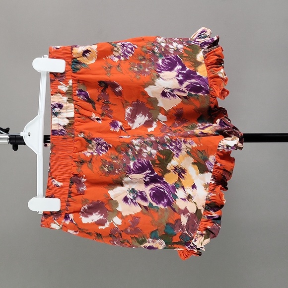 H&M Floral Ruffle Shorts, Women's Size 12 - Picture 2 of 6